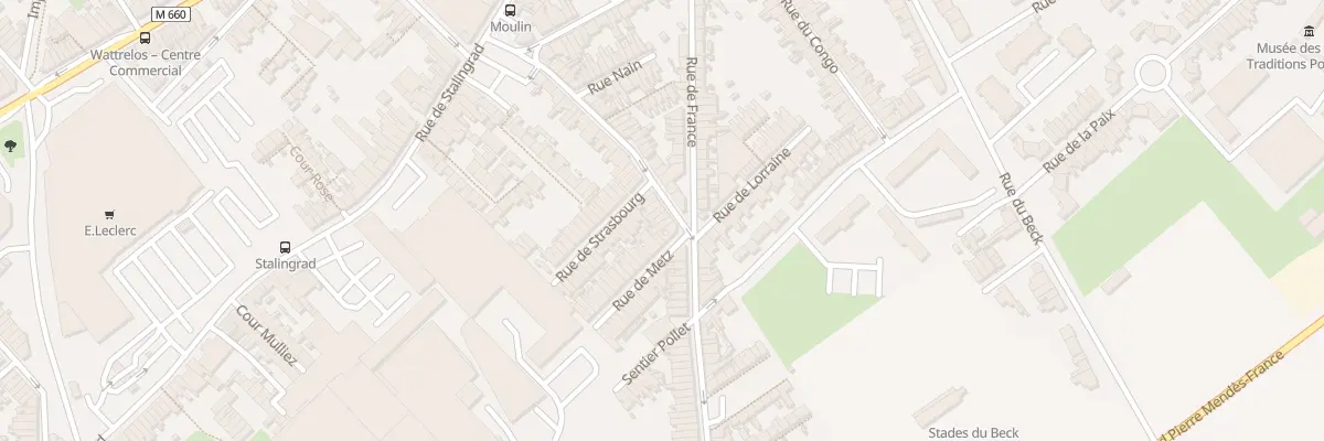 Plan du 38 Rue Gabriel Péri à Wattrelos