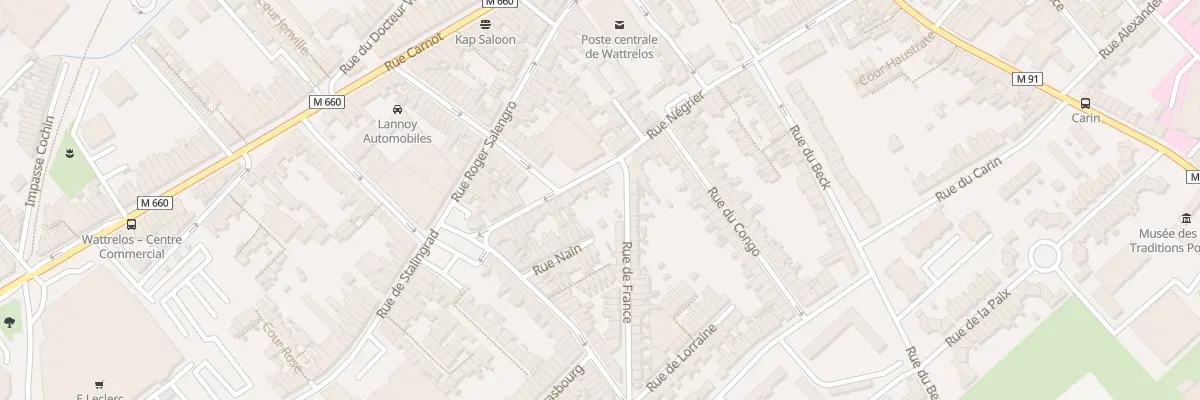 Plan du 67 Rue Négrier à Wattrelos