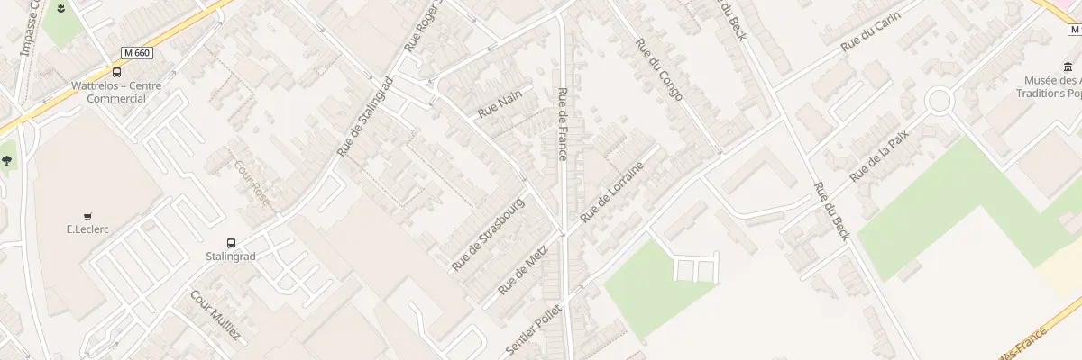 Plan du 29 Rue Gabriel Péri à Wattrelos