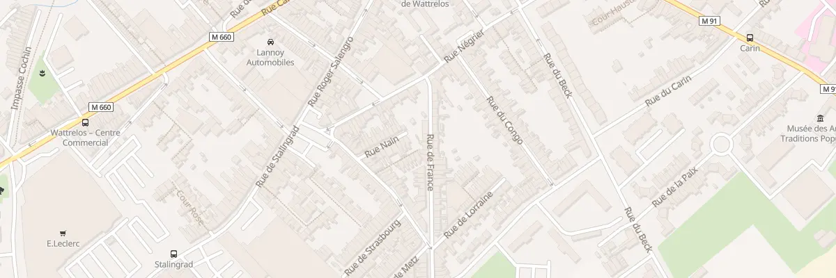 Plan du 20 Rue de France à Wattrelos