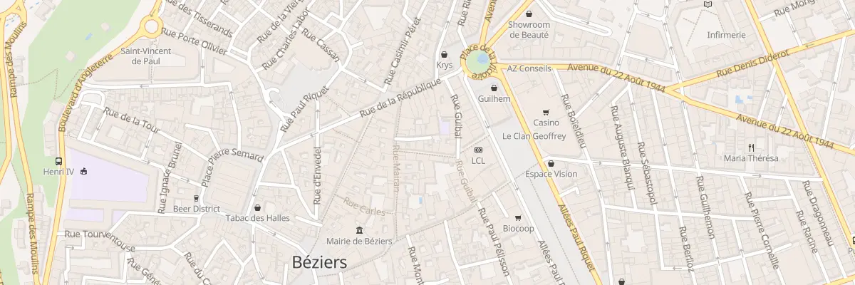 Plan du 7 Rue de la Coquille à Béziers