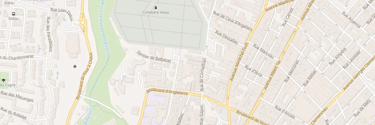 Plan du 13 Imp Murat à Béziers