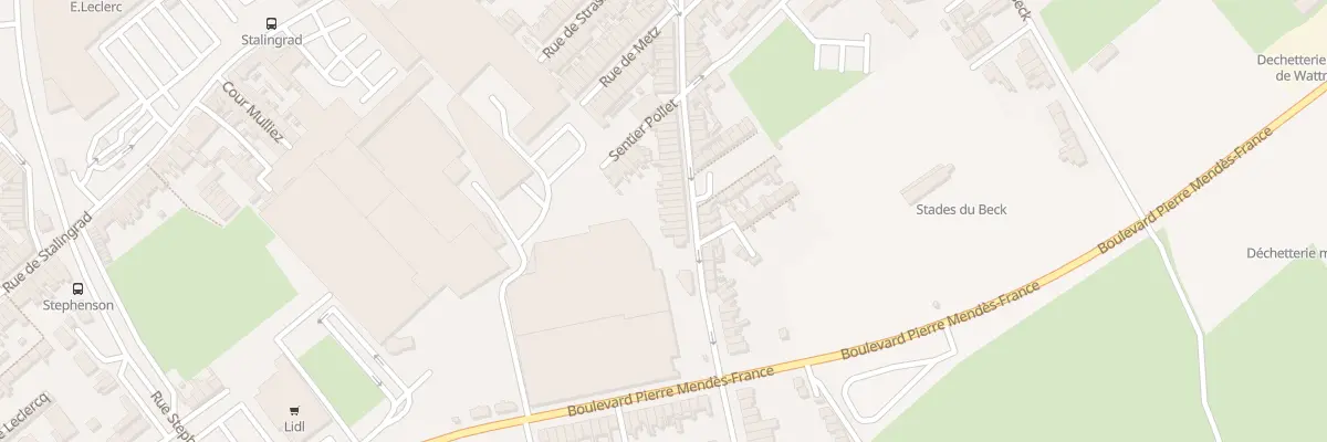 Plan du 90 Rue Gabriel Péri à Wattrelos