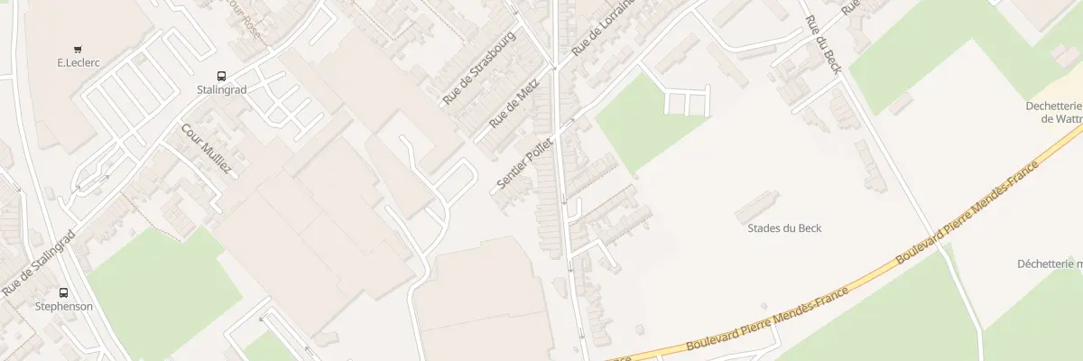 Plan du 70 Rue Gabriel Péri à Wattrelos