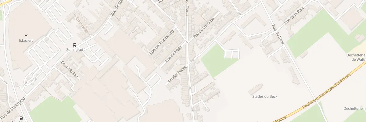Plan du 56 Rue Gabriel Péri à Wattrelos