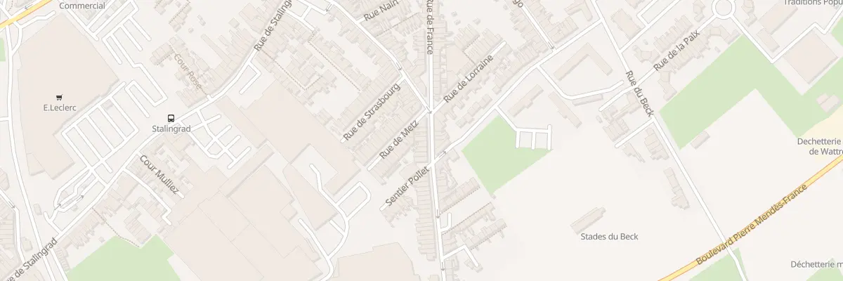 Plan du 50 Rue Gabriel Péri à Wattrelos