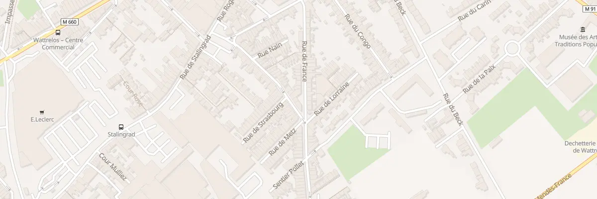 Plan du 33 Rue Gabriel Péri à Wattrelos