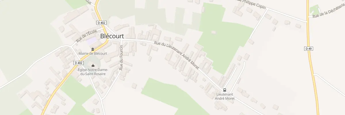Plan du 10 Rue Andre Moret à Blécourt