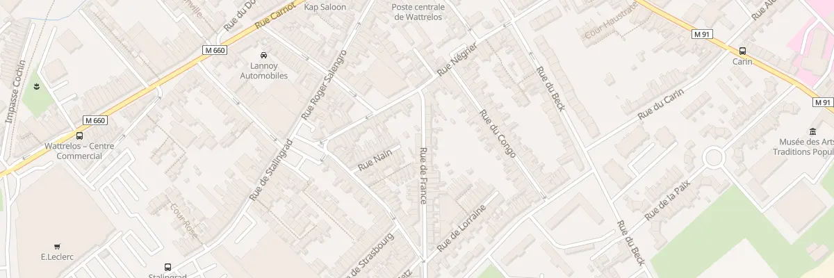 Plan du 14 Rue de France à Wattrelos