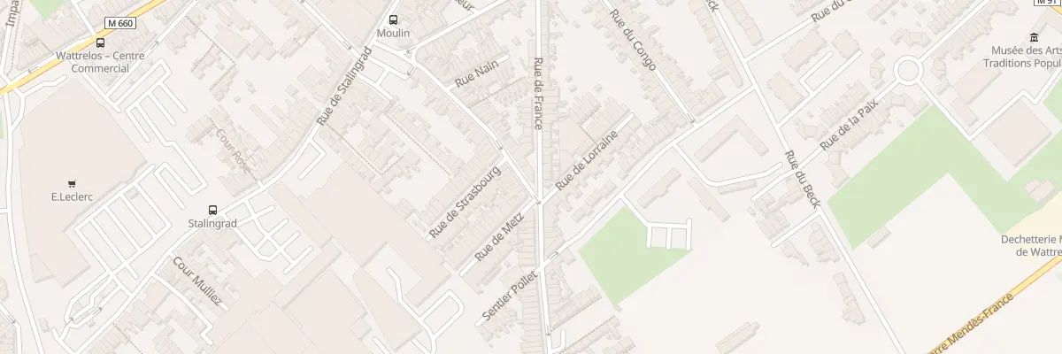 Plan du 35 Rue Gabriel Péri à Wattrelos
