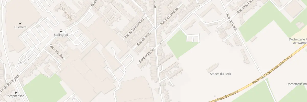Plan du 60 Rue Gabriel Péri à Wattrelos
