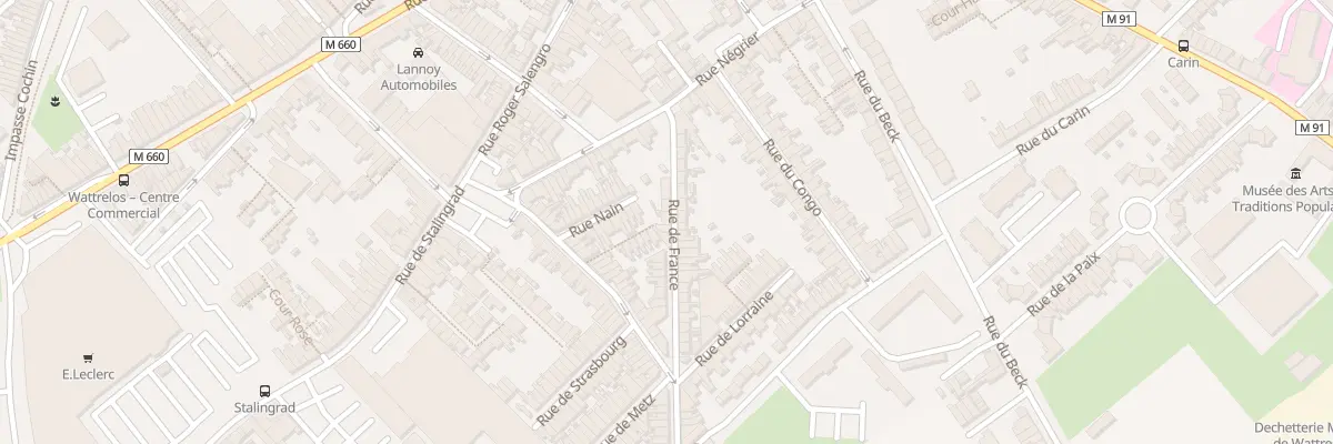 Plan du 18 Rue de France à Wattrelos