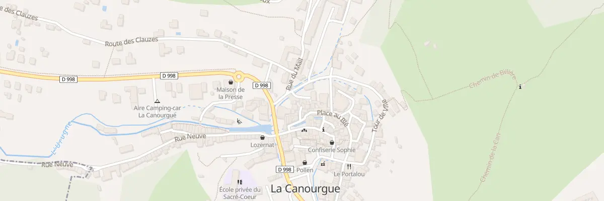 Plan du 3 Rue de la Poterne à La Canourgue