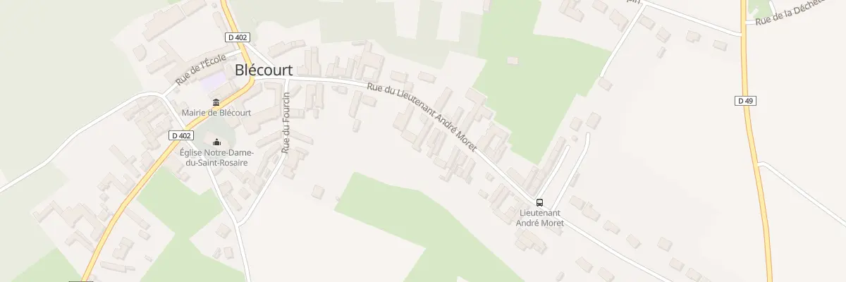 Plan du 12 Rue Andre Moret à Blécourt