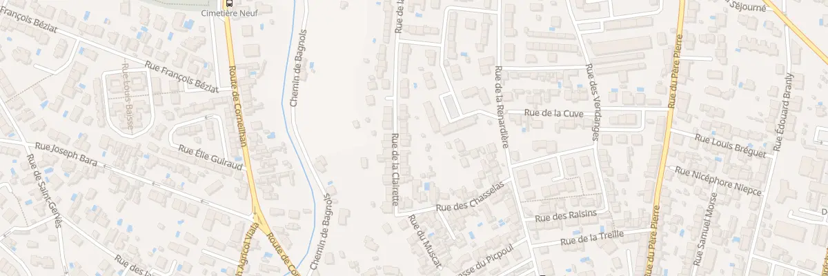 Plan du 18 Rue de la Clairette à Béziers