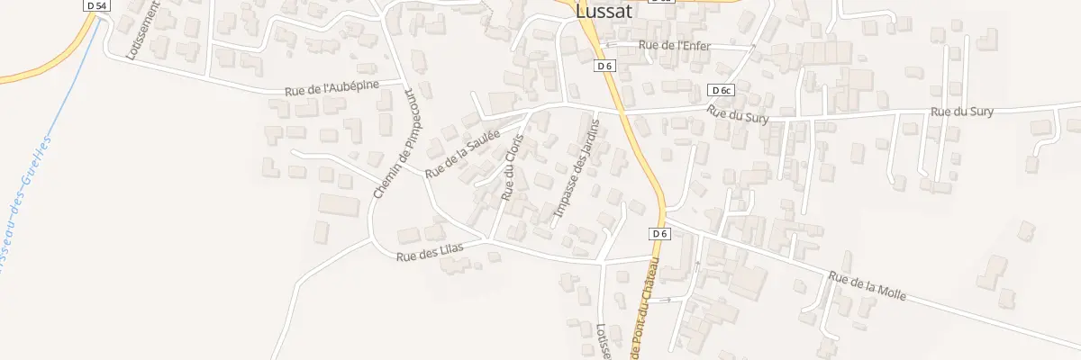 Plan du 3 Rue du Cloris à Lussat