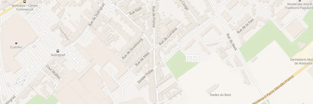 Plan du 37 Rue Gabriel Péri à Wattrelos