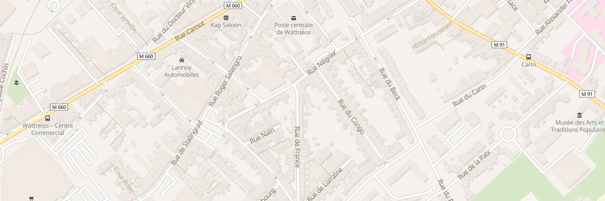 Plan du 5 Rue de France à Wattrelos