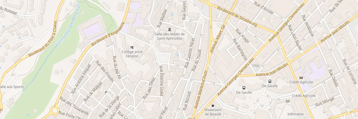 Plan du 4 Imp Carles à Béziers
