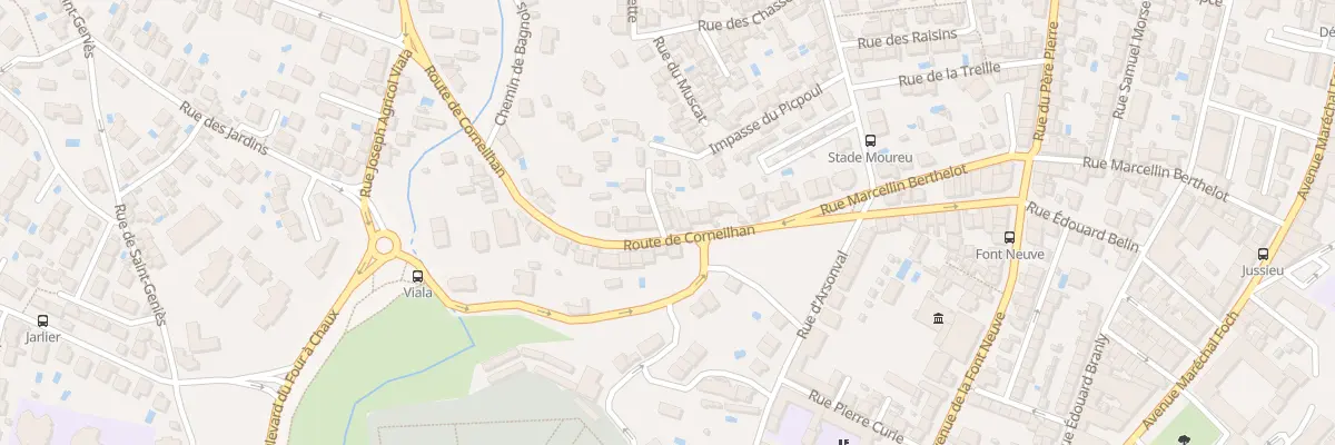 Plan du 48 Rte de Corneilhan à Béziers