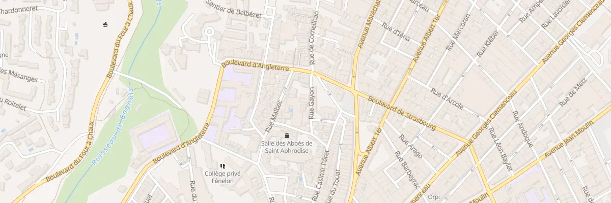 Plan du 13B Rue Gayon à Béziers