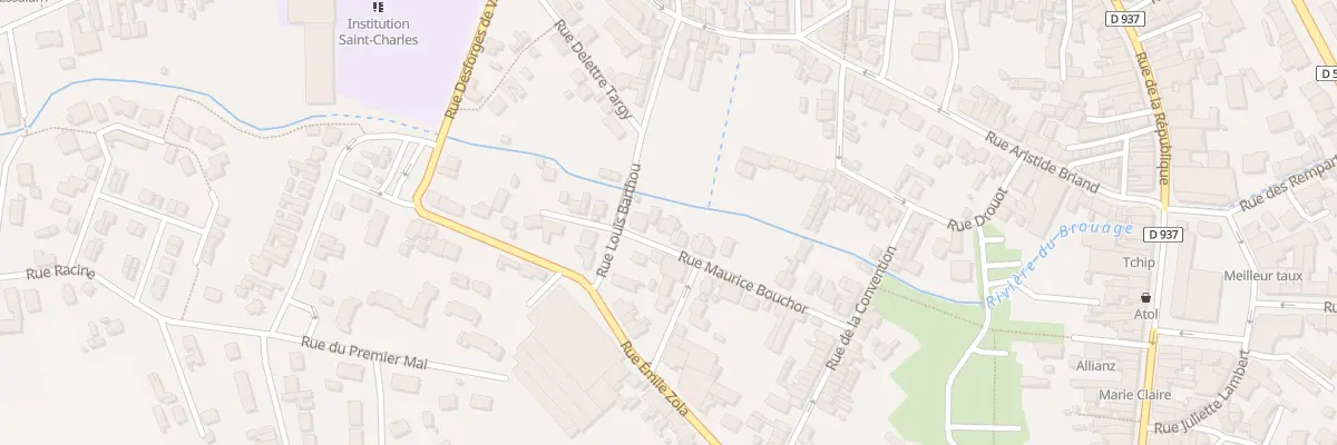 Plan du 36 Rue Maurice Bouchor à Chauny