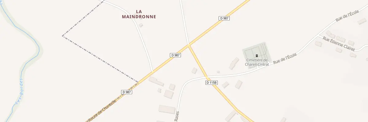 Plan du 2 Che des Rases à Chareil-Cintrat