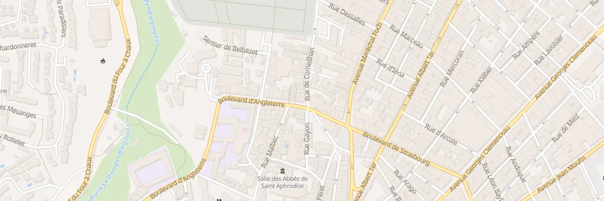 Plan du 1 Rue de Corneilhan à Béziers
