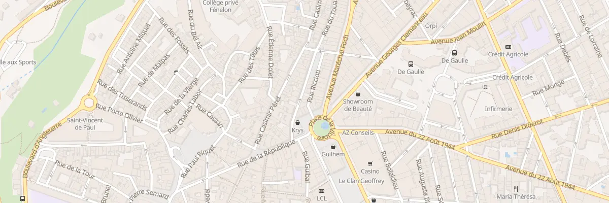 Plan du 3 Rue Riccioti à Béziers