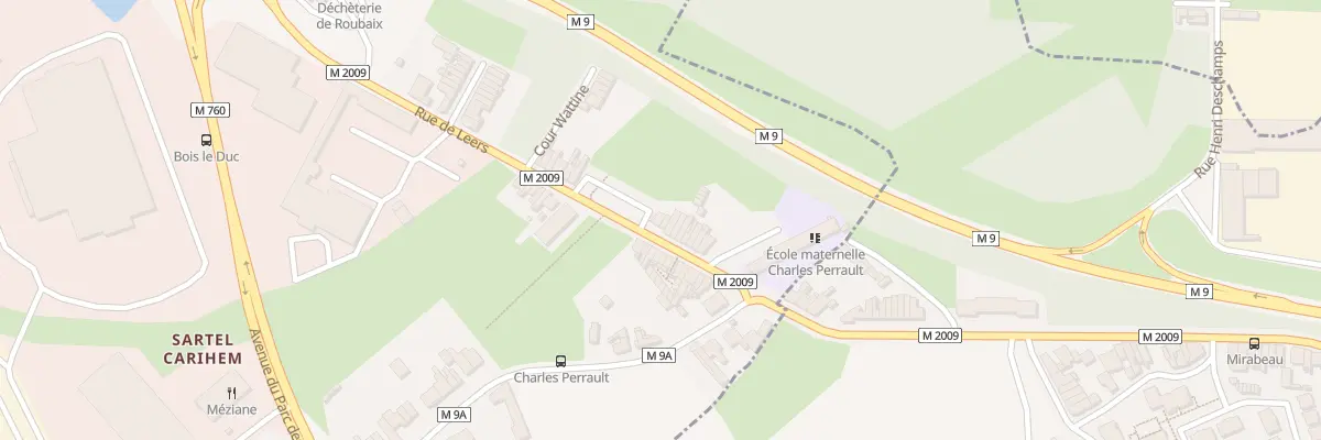 Plan du 199 Rue de Leers à Roubaix