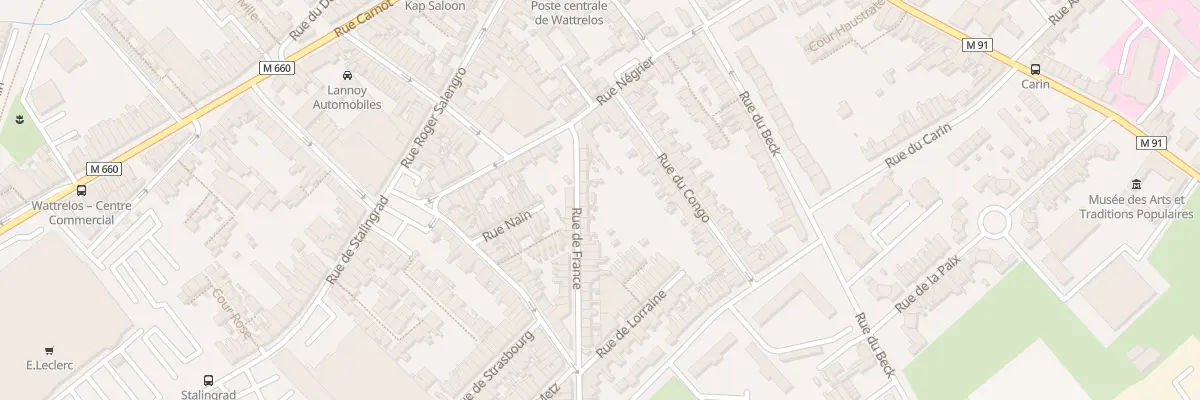 Plan du 13 Rue de France à Wattrelos