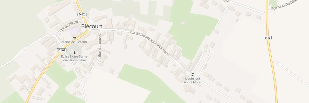 Plan du 14 Rue Andre Moret à Blécourt