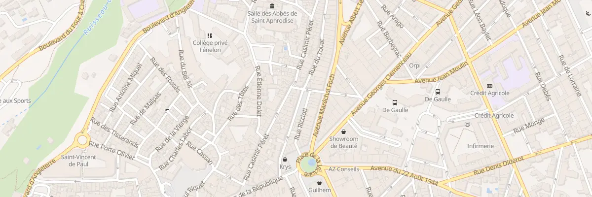 Plan du 21 Rue du Touat à Béziers