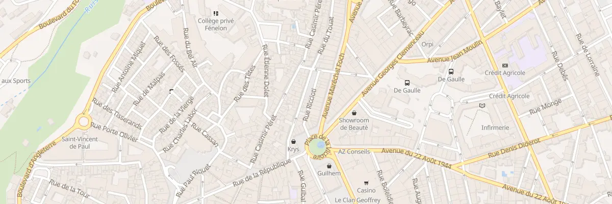 Plan du 20 Rue du Touat à Béziers