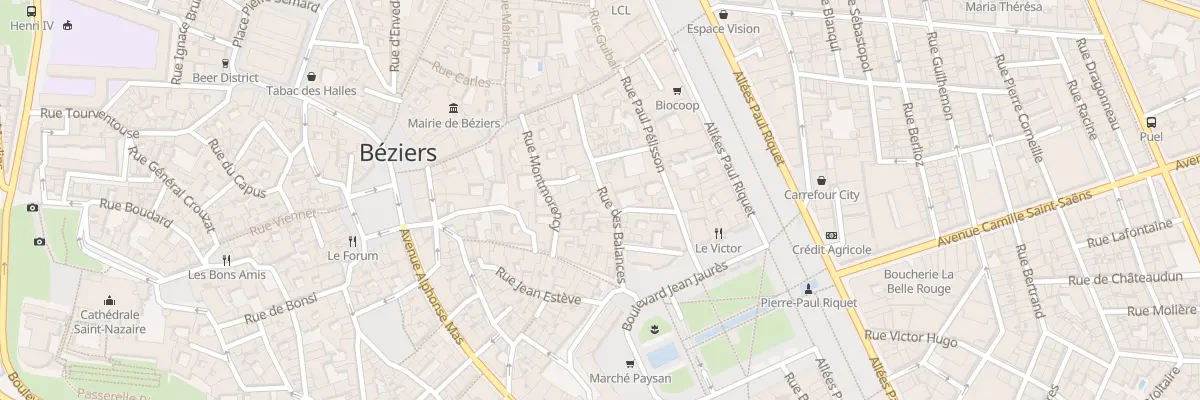 Plan du 16 Rue des Balances à Béziers