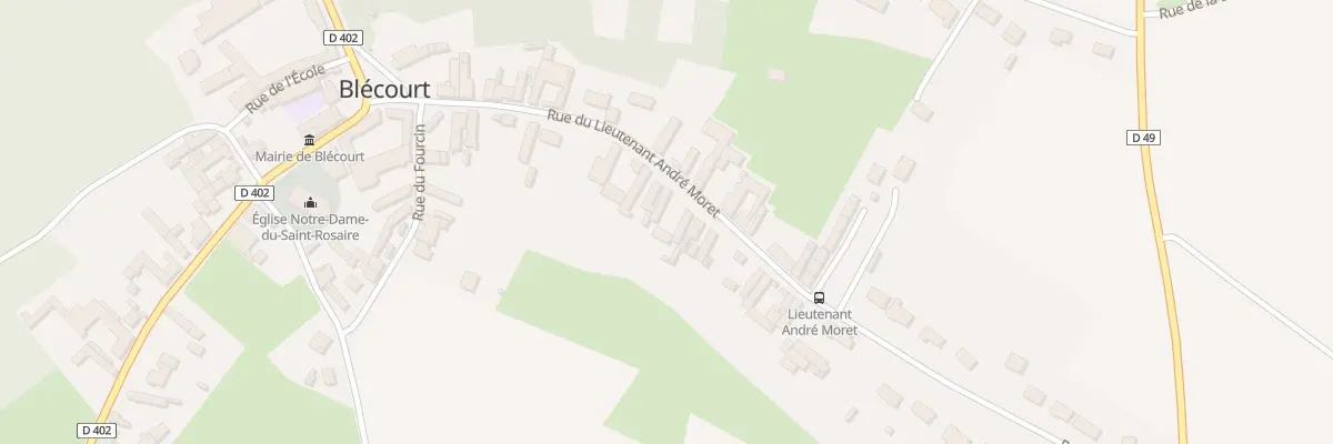 Plan du 16 Rue Andre Moret à Blécourt