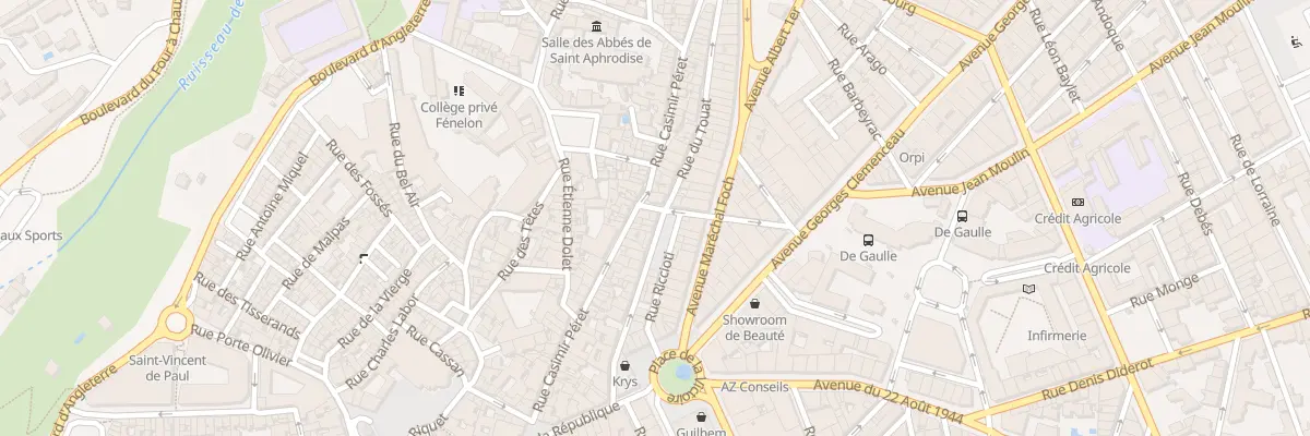 Plan du 25 Rue du Touat à Béziers