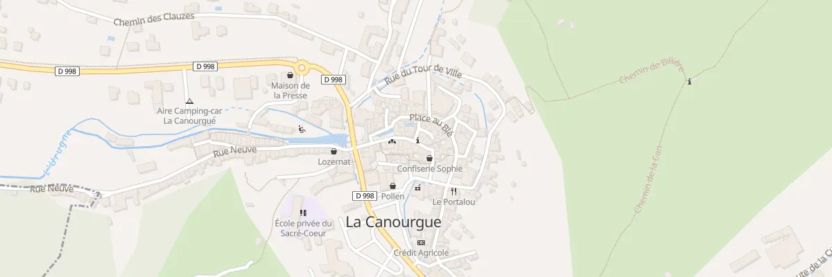 Plan du 2 Rue Maillan à La Canourgue