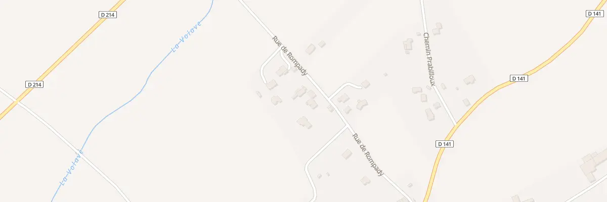 Plan du 5038 Rue de Rompady à Collanges
