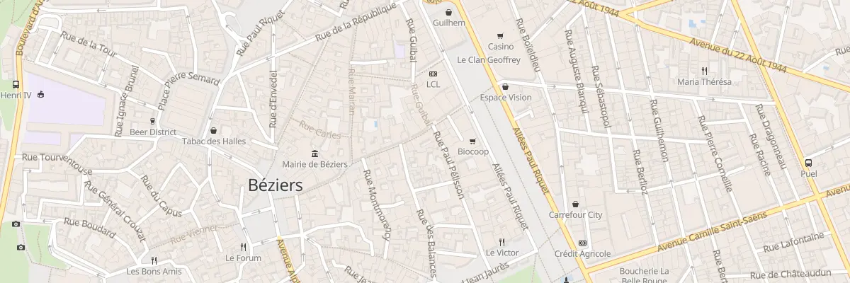 Plan du 7 Rue du Quatre Septembre à Béziers