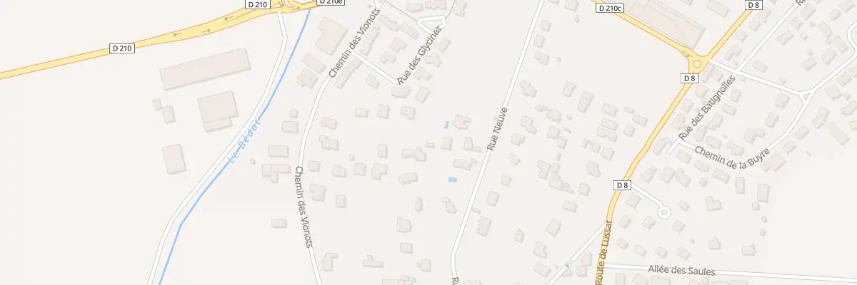 Plan du 8 Rue Neuve à Chappes
