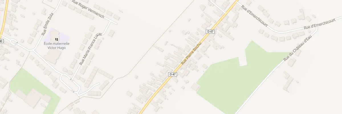 Plan du 91 Rue Pierre Bochu à Monchecourt