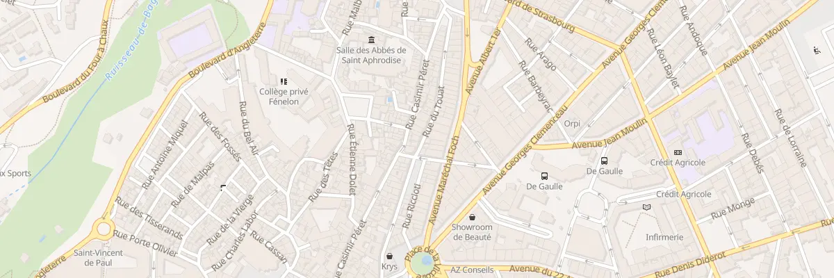 Plan du 29 Rue du Touat à Béziers
