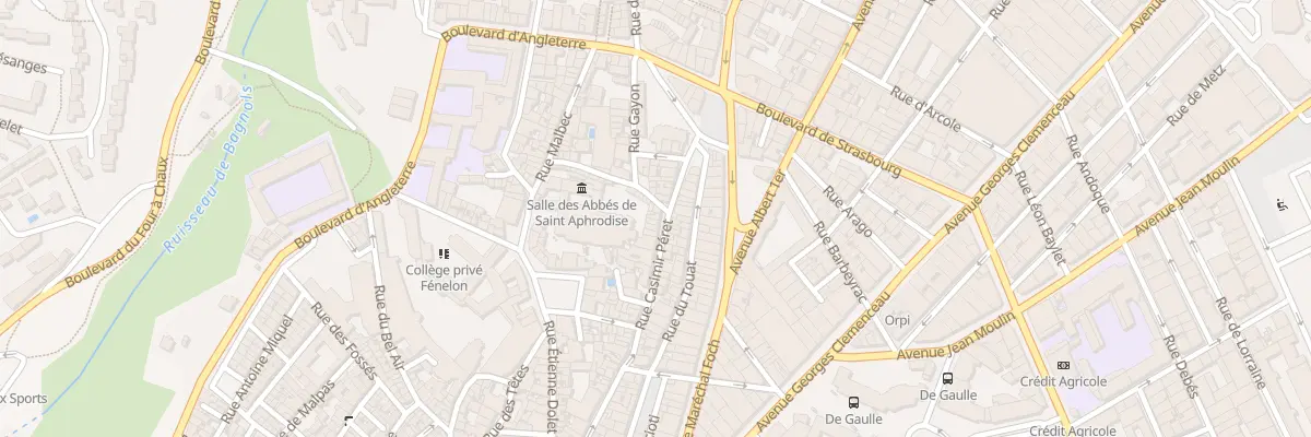 Plan du 91 Rue Casimir Peret à Béziers