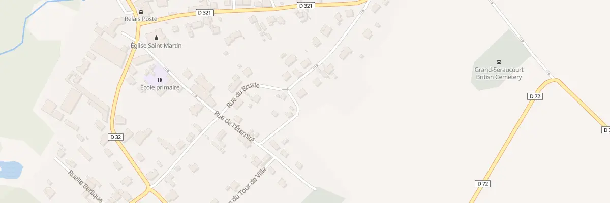 Plan du 23 Rue du Brusle à Seraucourt-le-Grand