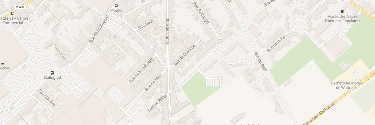 Plan du 14 Rue de Lorraine à Wattrelos
