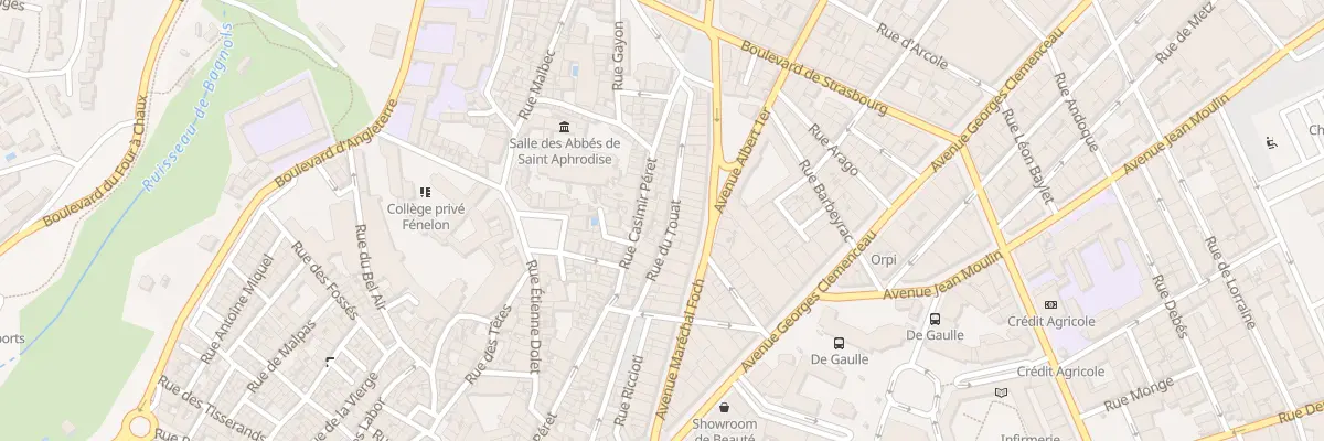 Plan du 39 Rue du Touat à Béziers
