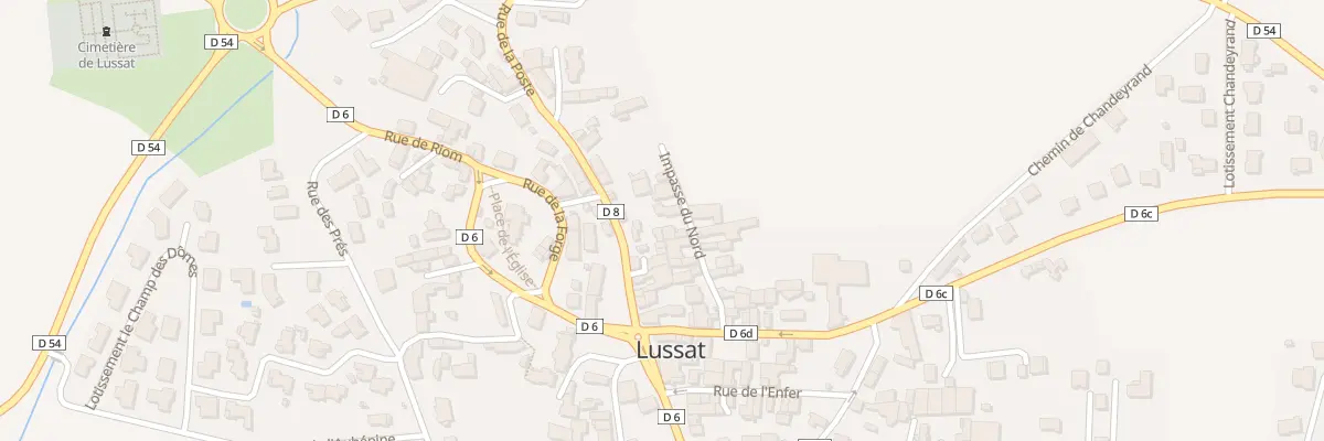 Plan du 15 Imp du Nord à Lussat