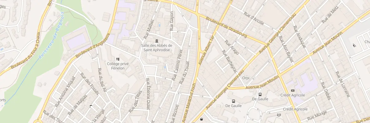 Plan du 39T Rue du Touat à Béziers
