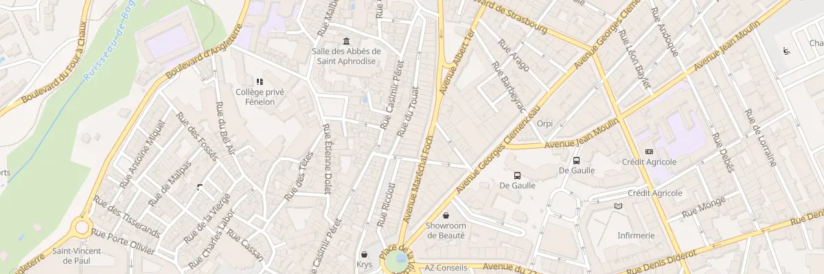 Plan du 34B Rue du Touat à Béziers